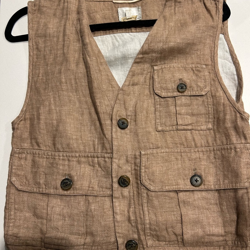 Wilfred Tan Linen Vest
